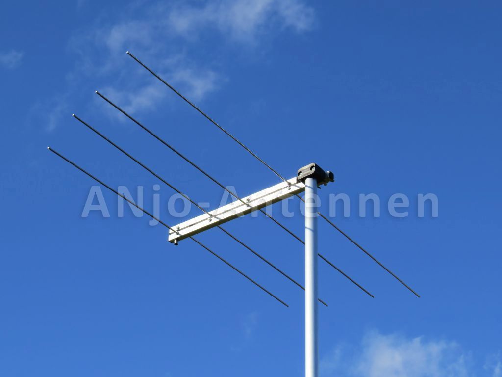 ANjo  LP045500S : Für vier Amateurbänder: 6m, 4m, 2m und 70cm Band - mit  einer Antenne und einer Speiseleitung