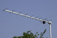 435 MHz, 10 Elemente Vormast Yagi-Antenne